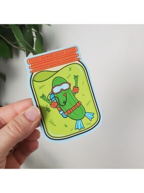 Dutch Bros Pickle Scratch And Sniff Sticker New